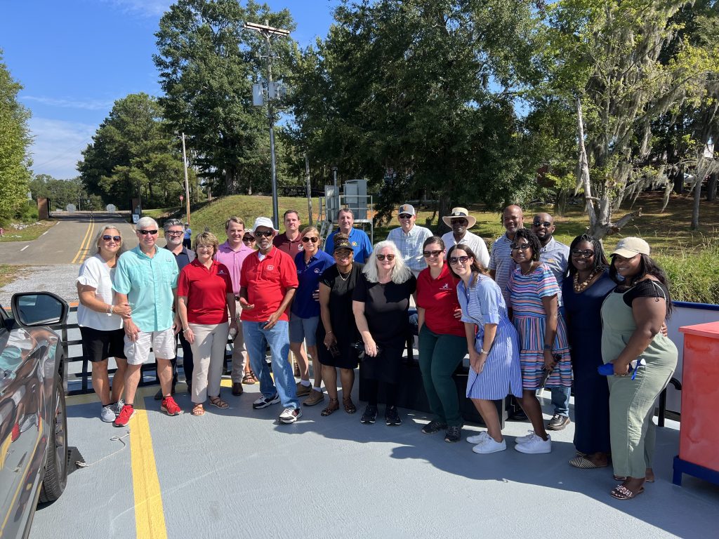 Members of the Joint Transportation Committee visited the Gee's Bend Ferry in August of 2023. 