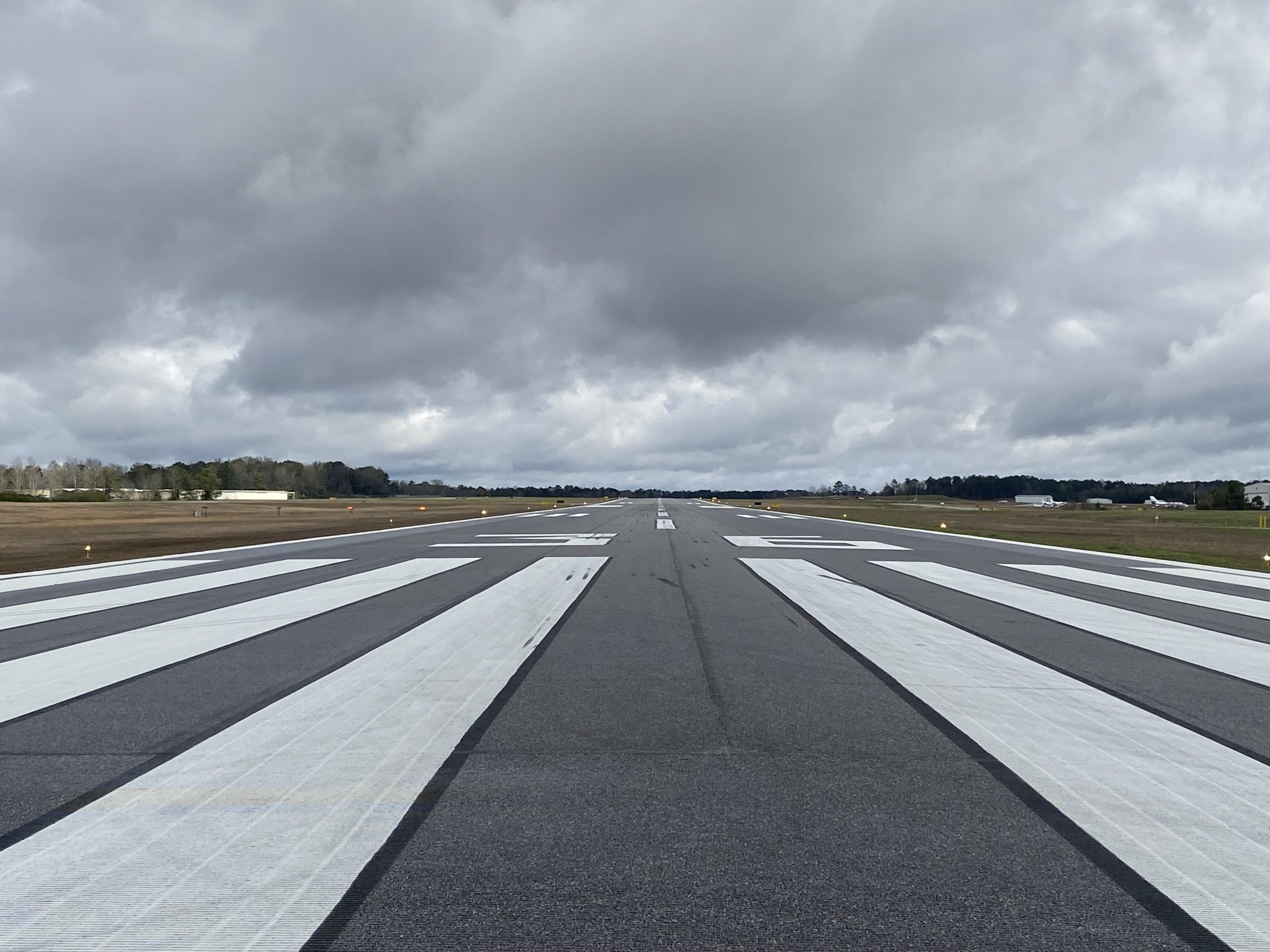 Photo of an airport runway