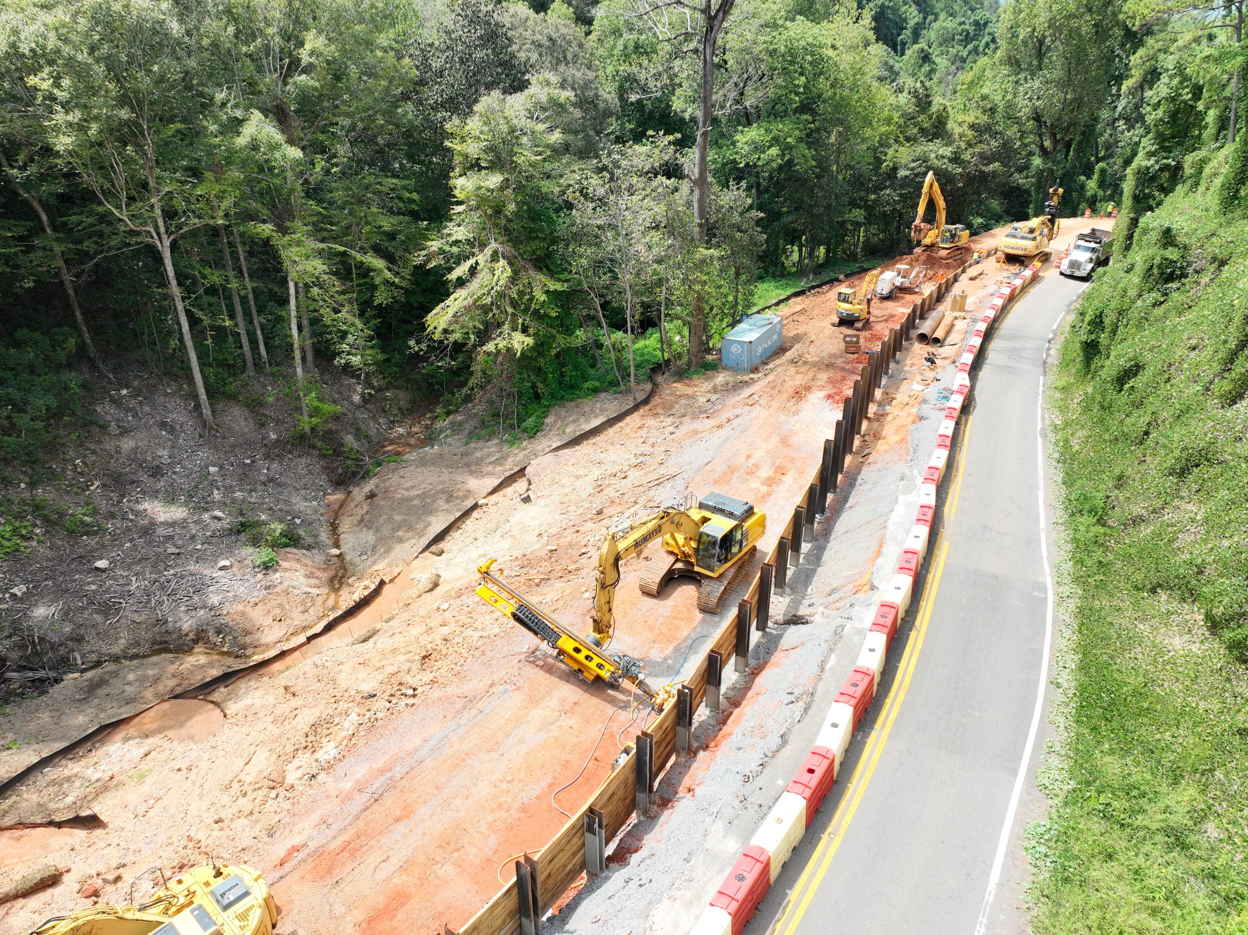 Landslide repair SR-41 Monroe County