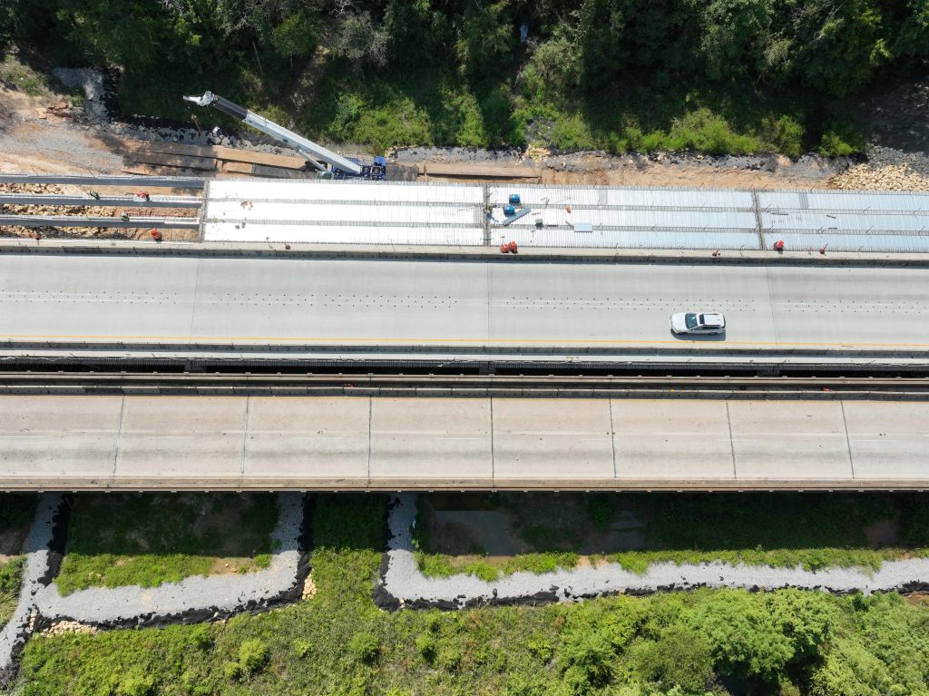 Bridge construction I-65 Sepulga River in Conecuh County