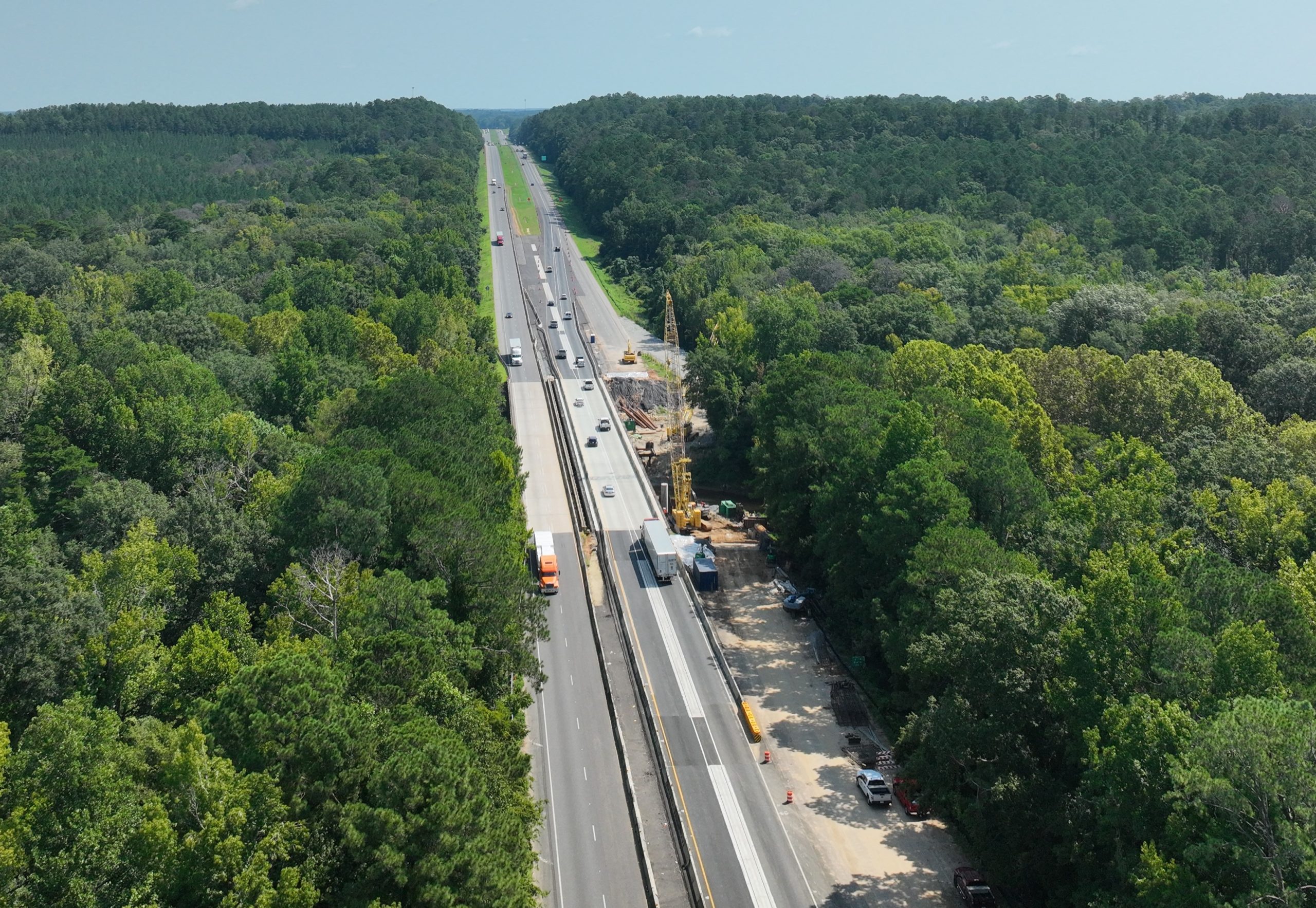 Bridge construction I-65 Sepulga River in Conecuh County