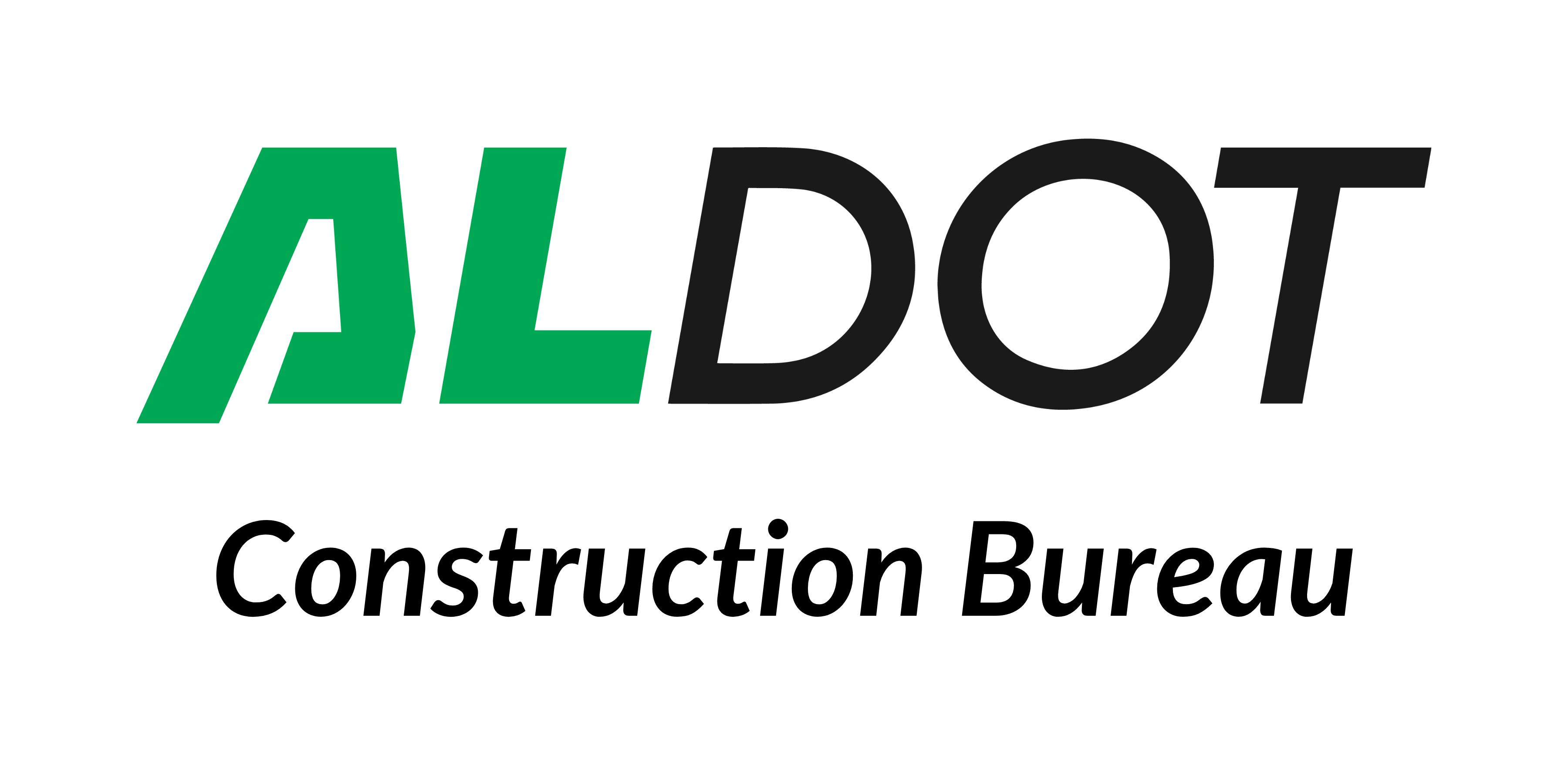 ALDOT logo with the words Construction Bureau underneath it