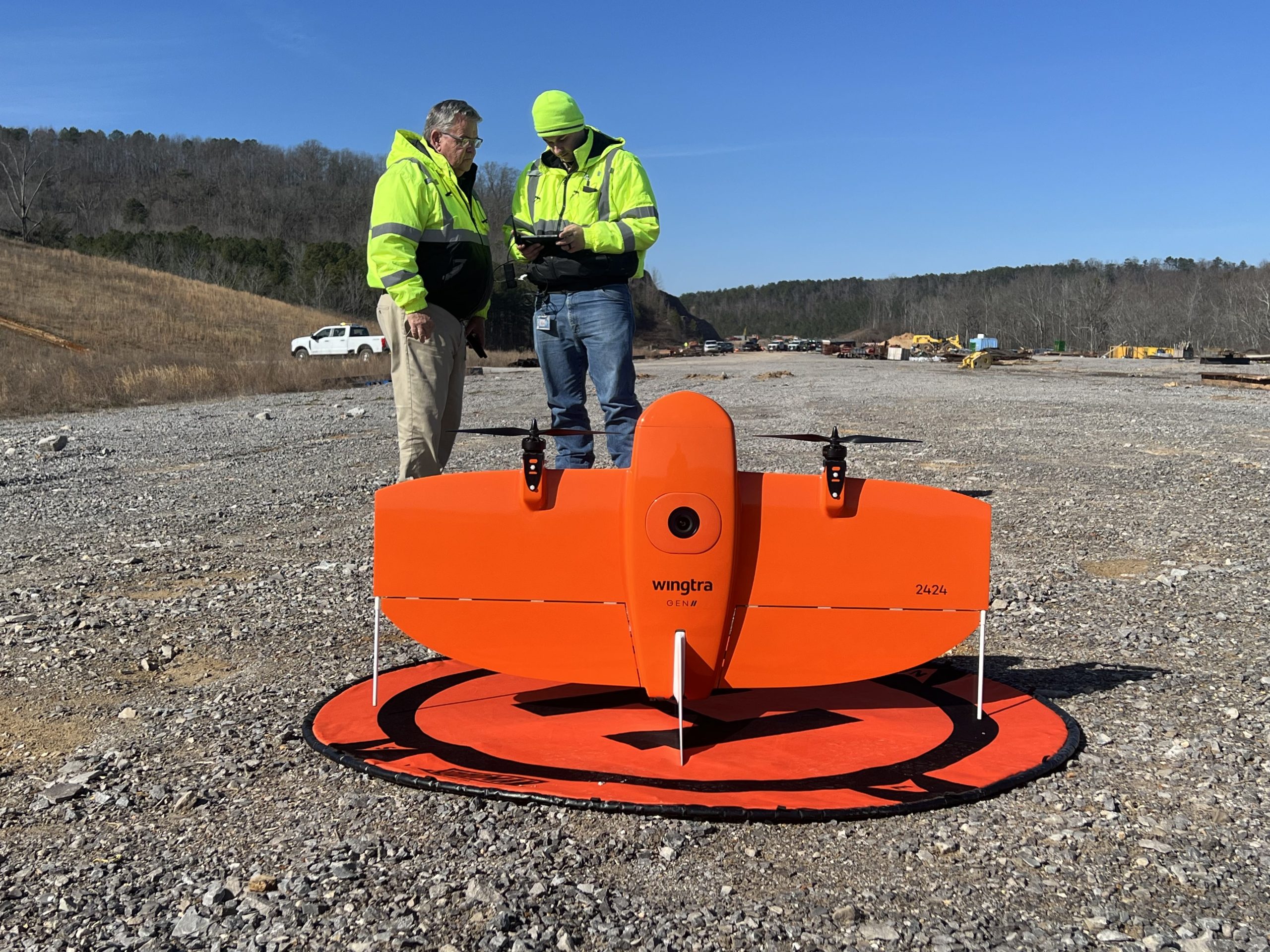 ALDOT's Wingtra drone used to photograph projects across the state.