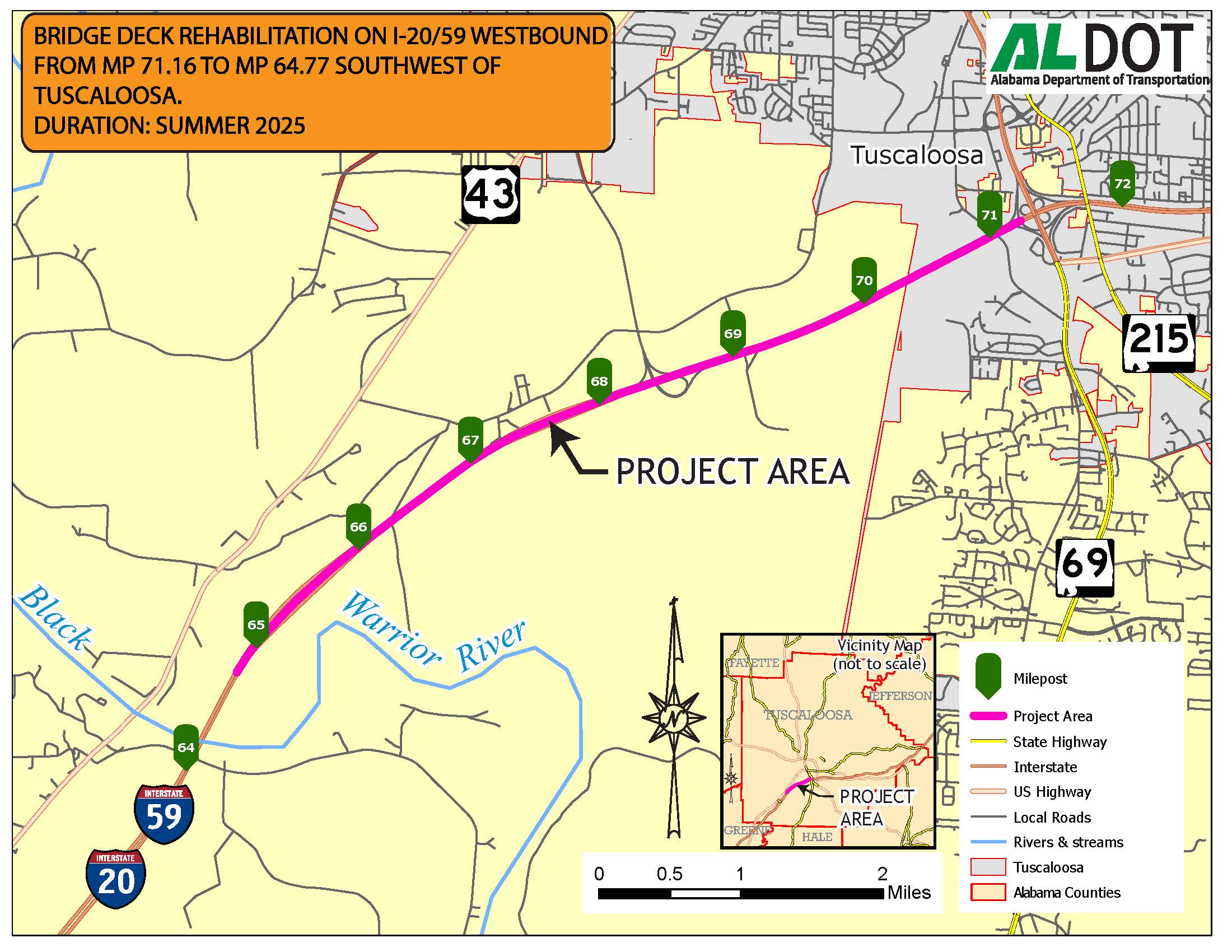 ALDOT to repair bridge decks, install guardrail on interstate - ALDOT ...