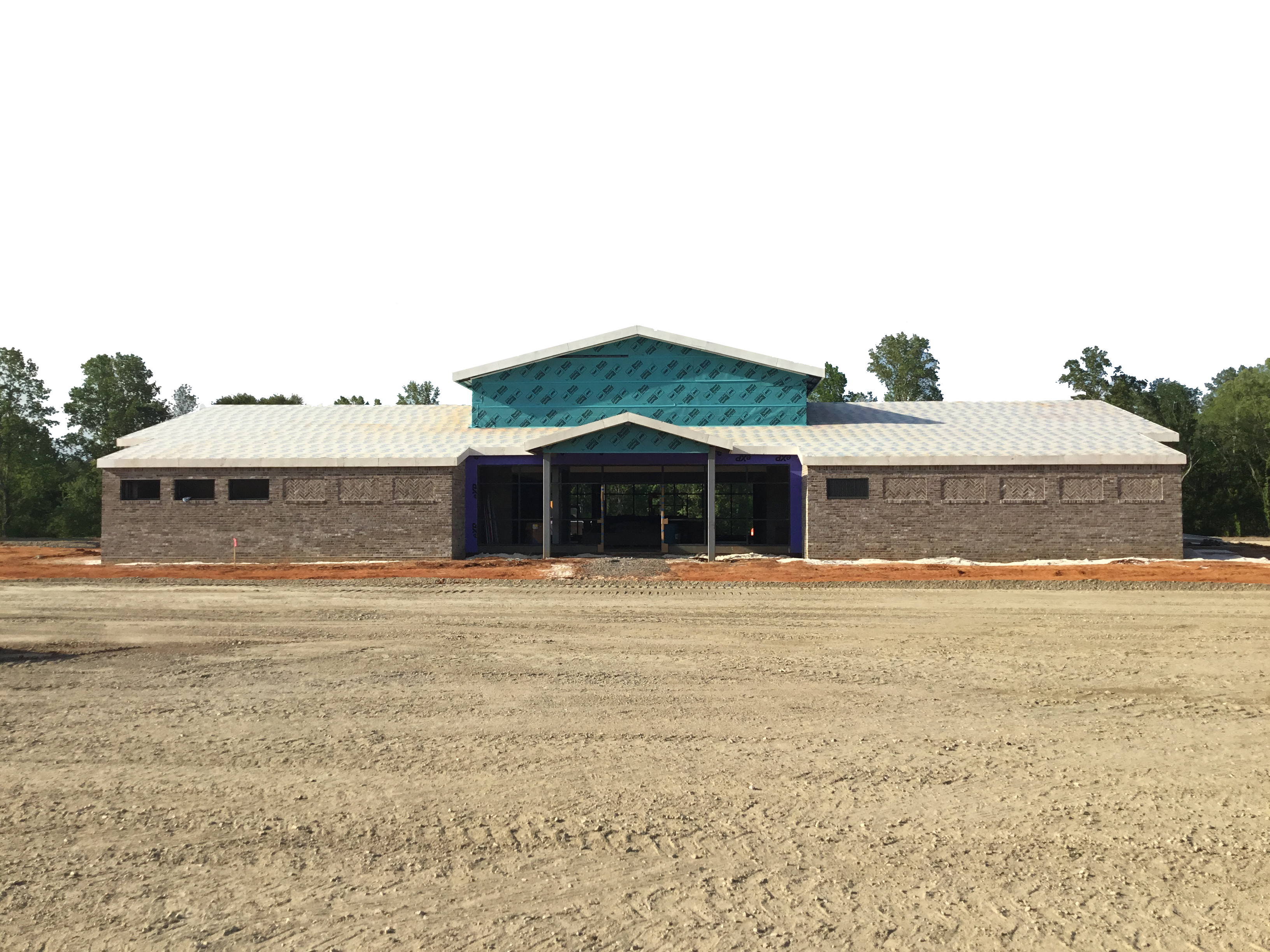Brick building