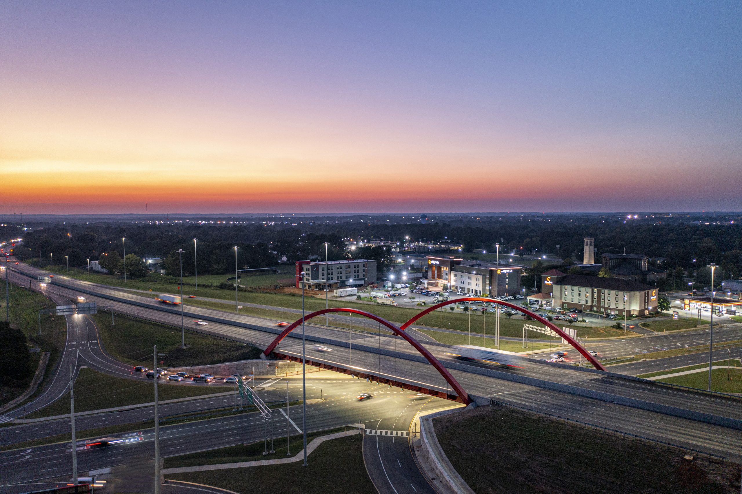 Arch bridge overlooking Tuscaloosa
