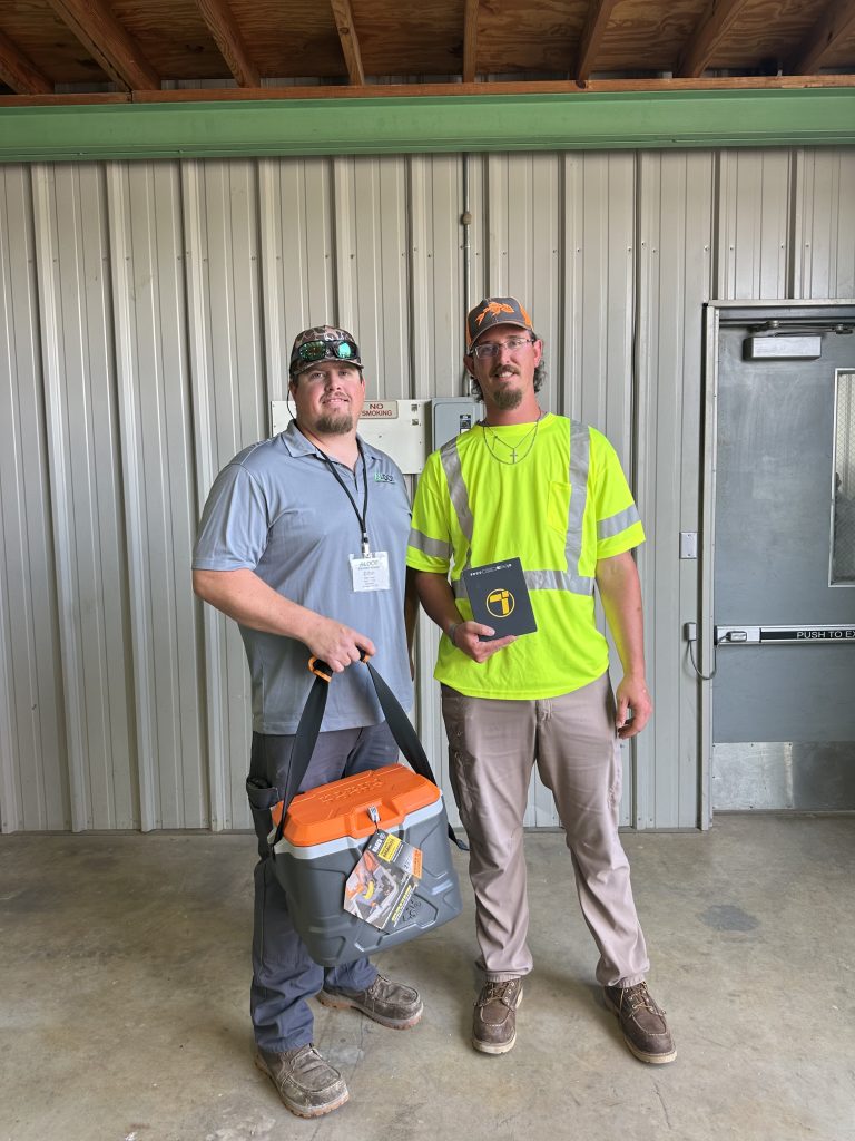 Coleman Wilkerson (right) and Dillon Haley (left) were the two Skid Steer winners in the state ROADeo held in Montgomery.