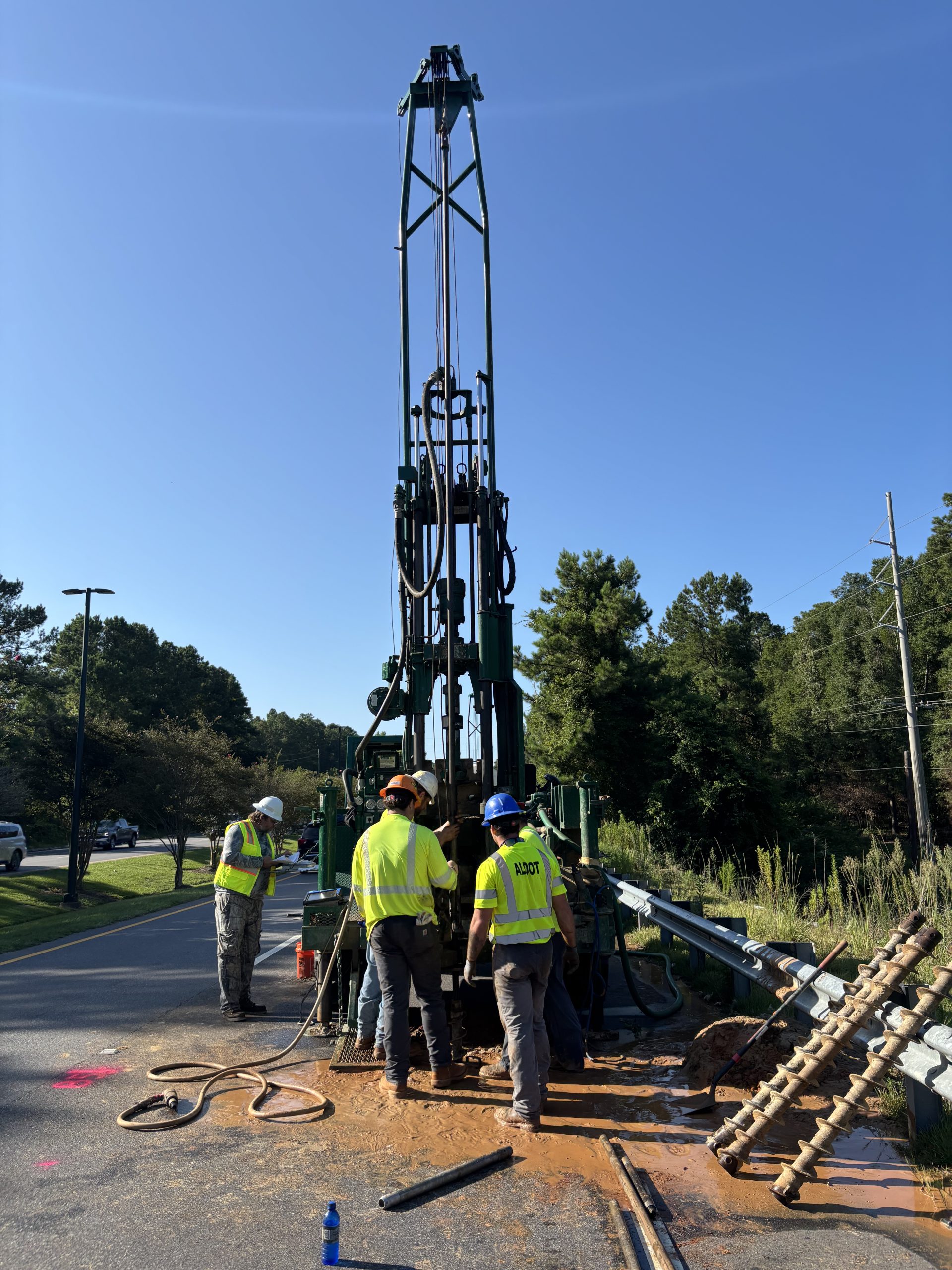Geotechnical soil boring, Fly Creek - Fairhope.