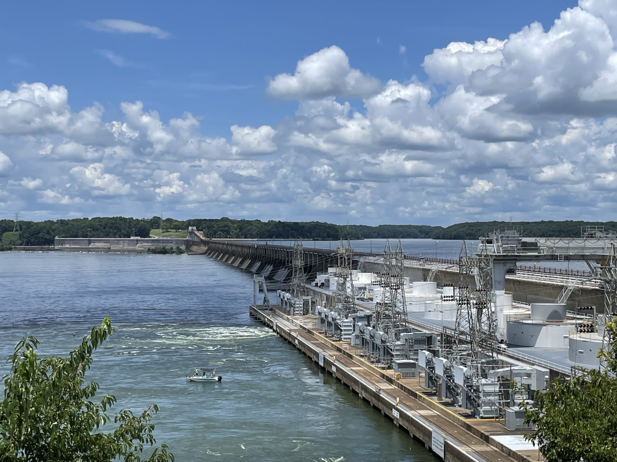 A dam across a river
