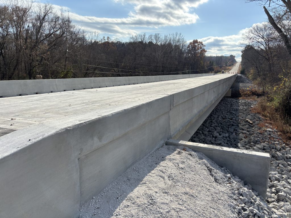 A new bridge over a creek