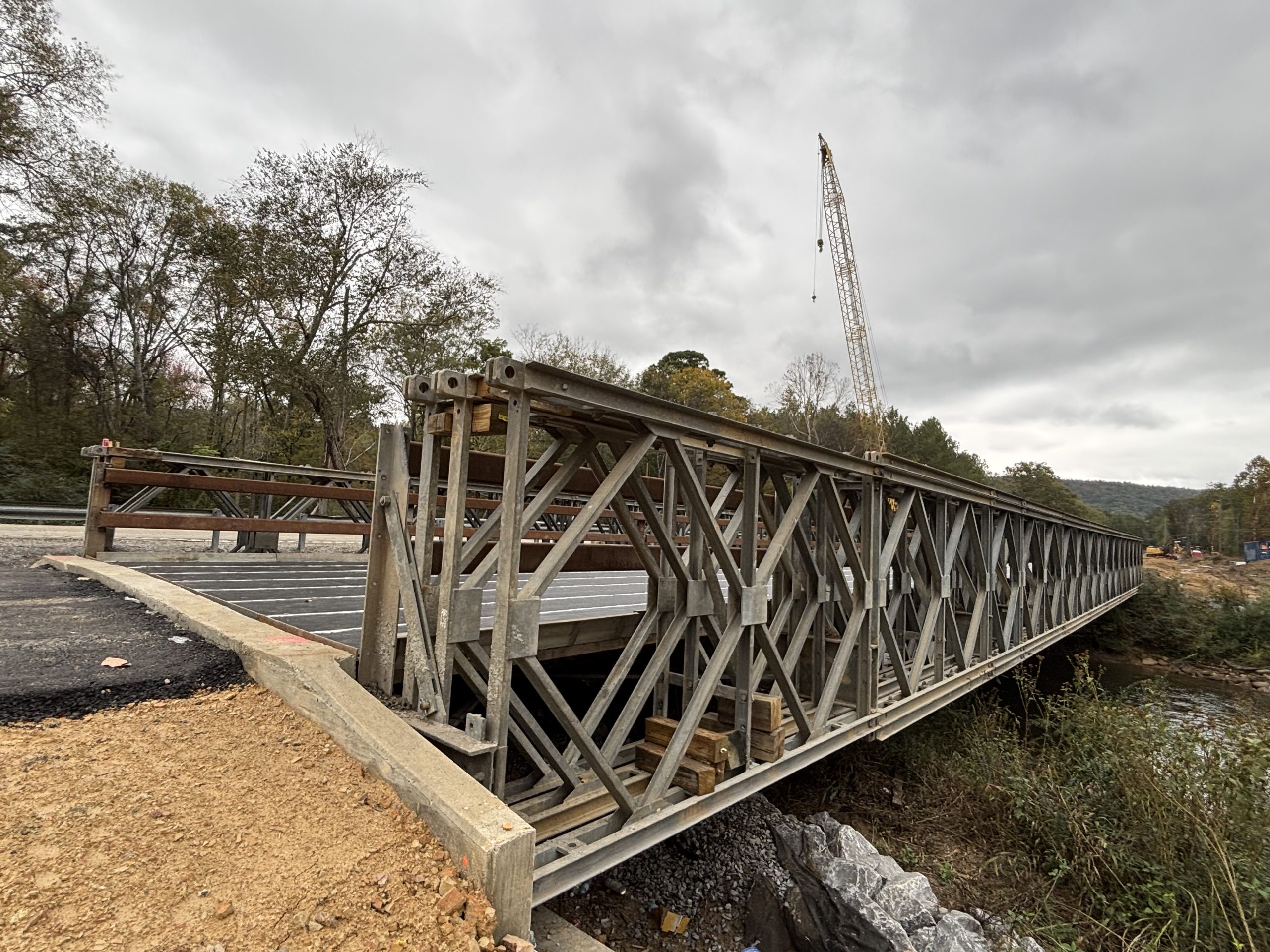 A modular steel bridge