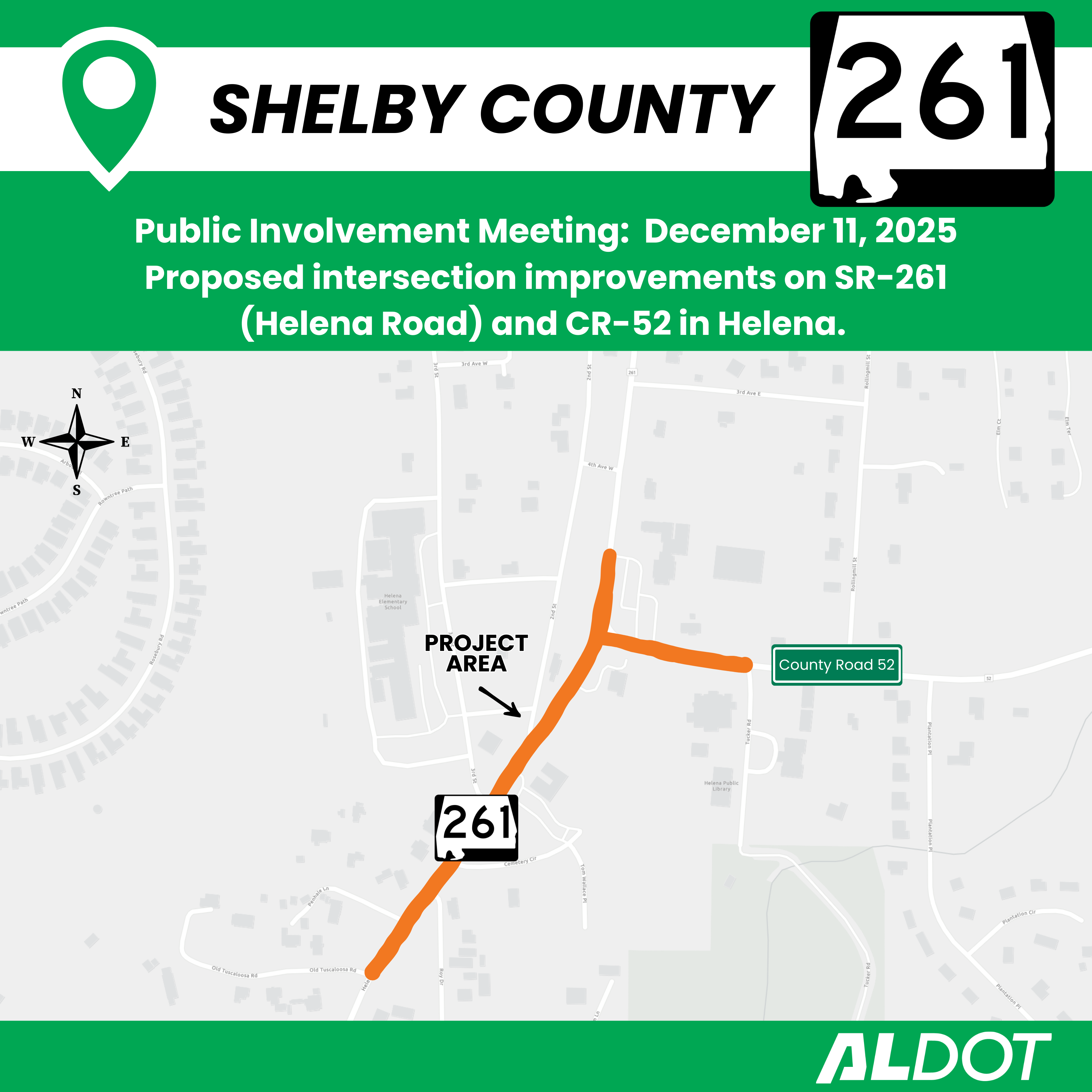 Public Involvement Meeting for Helena intesection improvements.