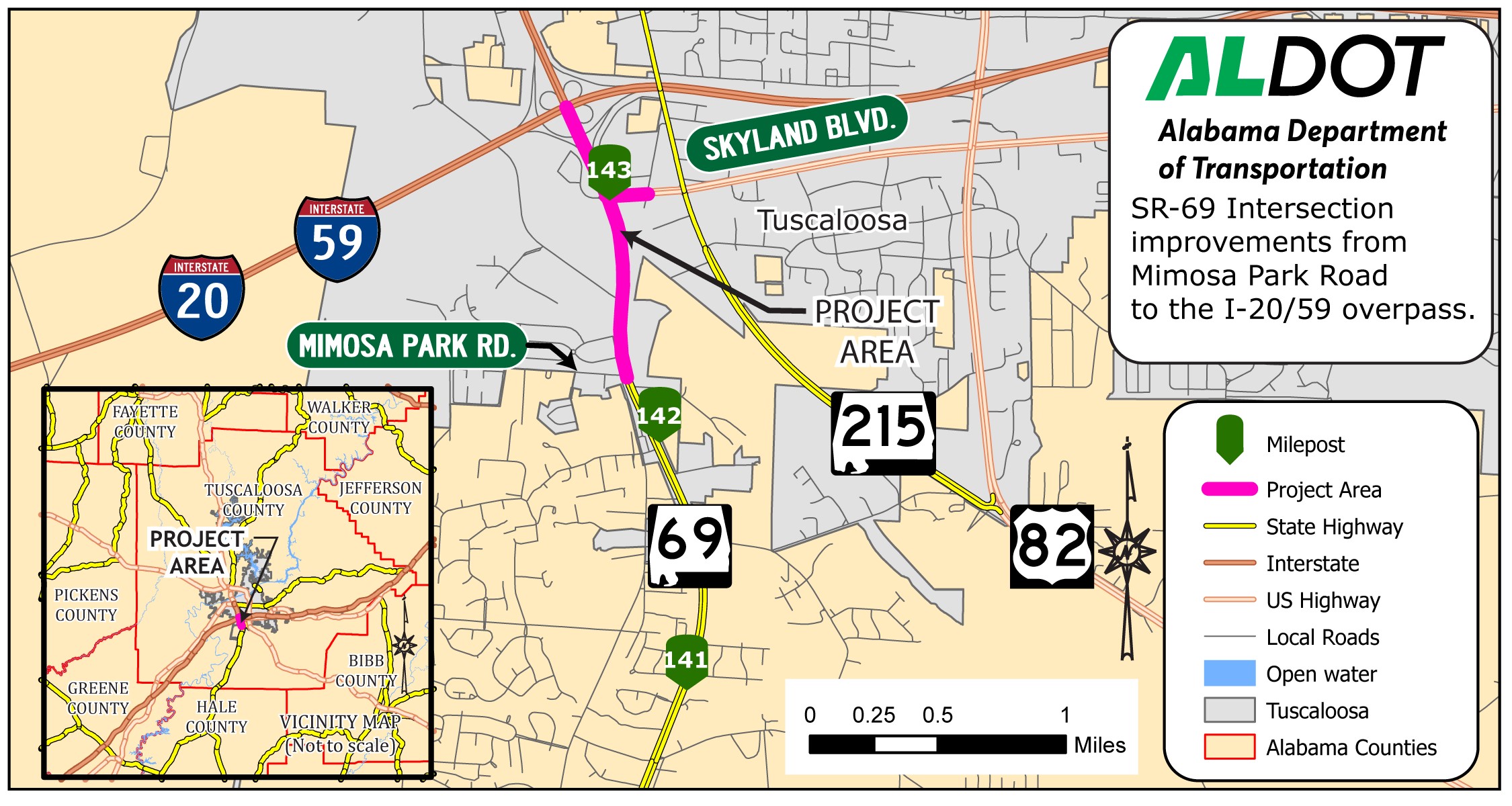SR-69 intersection improvement map