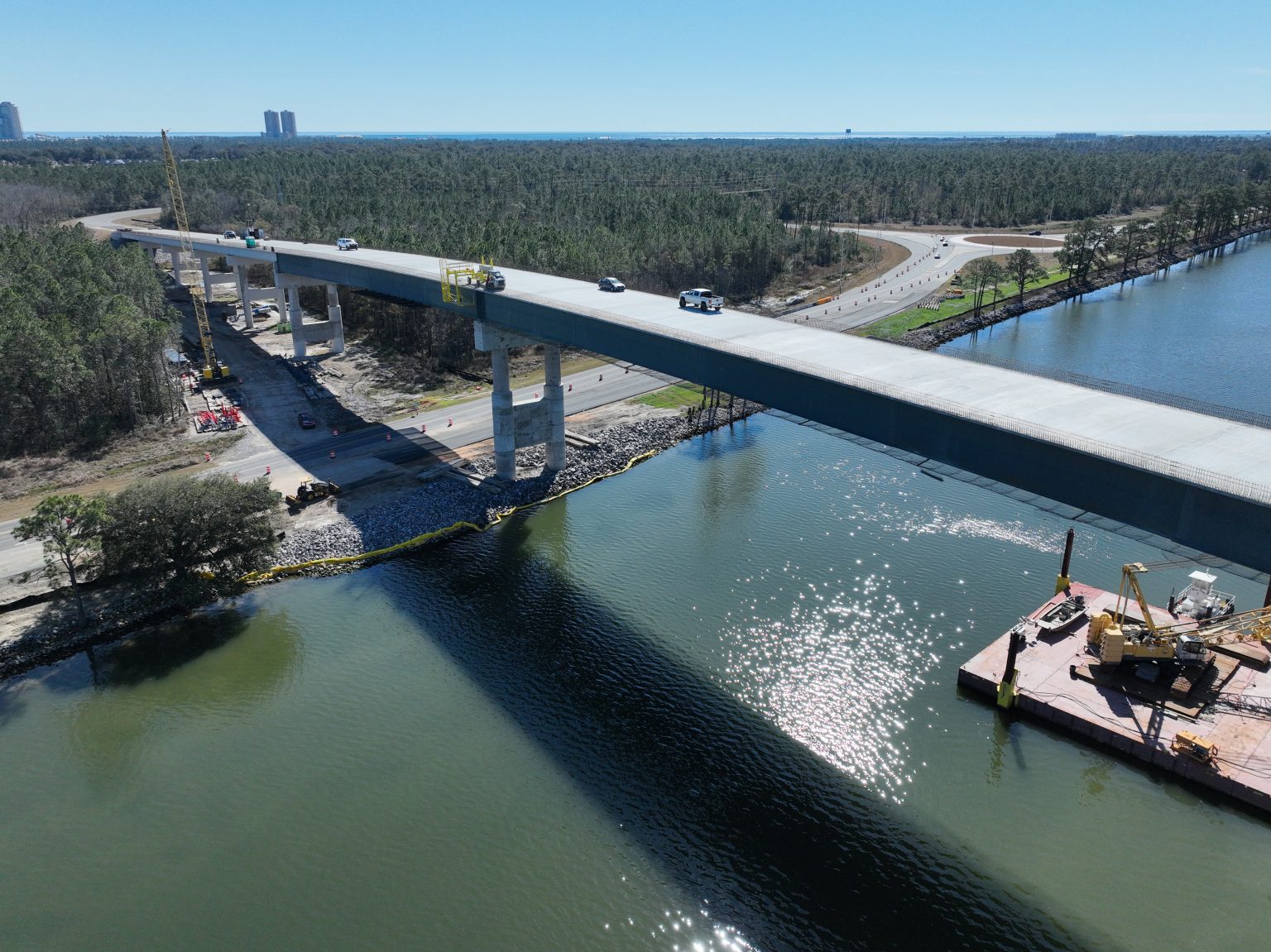 ALDOT continues progress on Intracoastal Waterway Bridge - ALDOT News Hub
