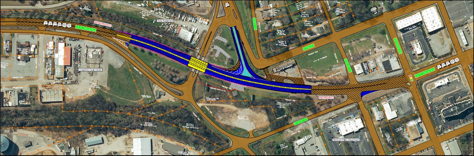 A map of the planned bridge replacement.