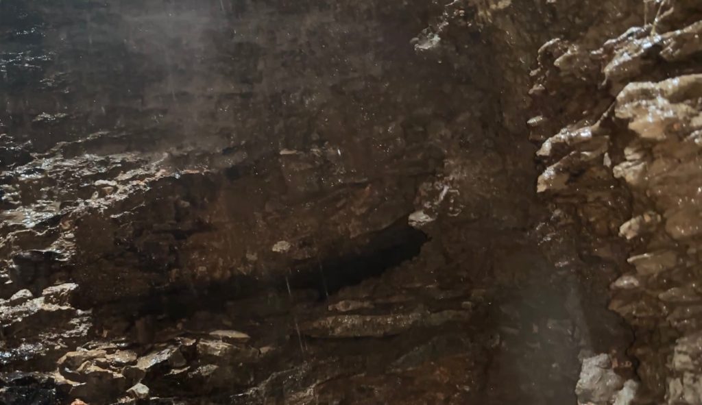 An interior view of a sinkhole that ALDOT repaired in Lauderdale County last week.