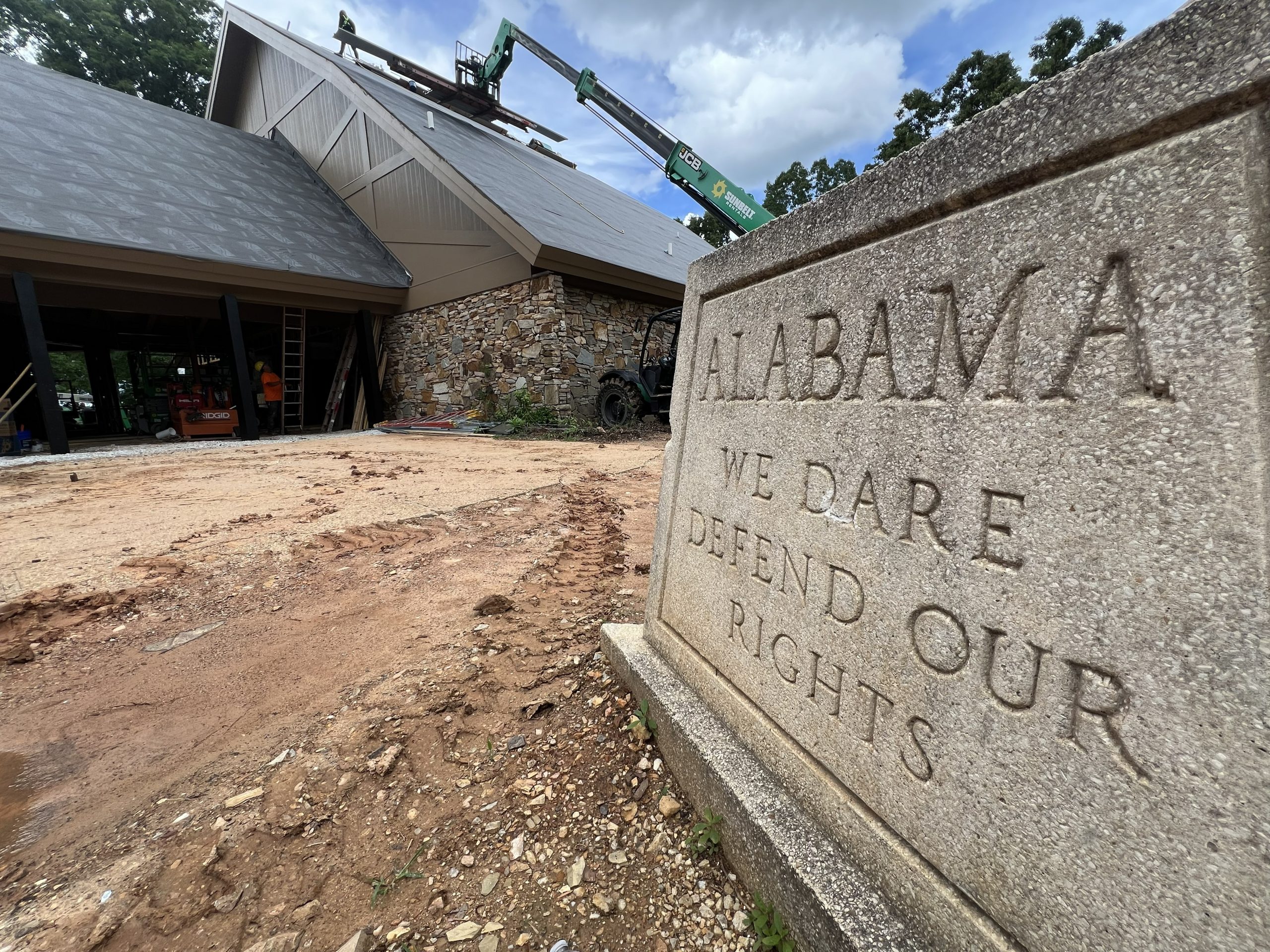 The I-20 Welcome Center renovations in Cleburne County are in full swing.