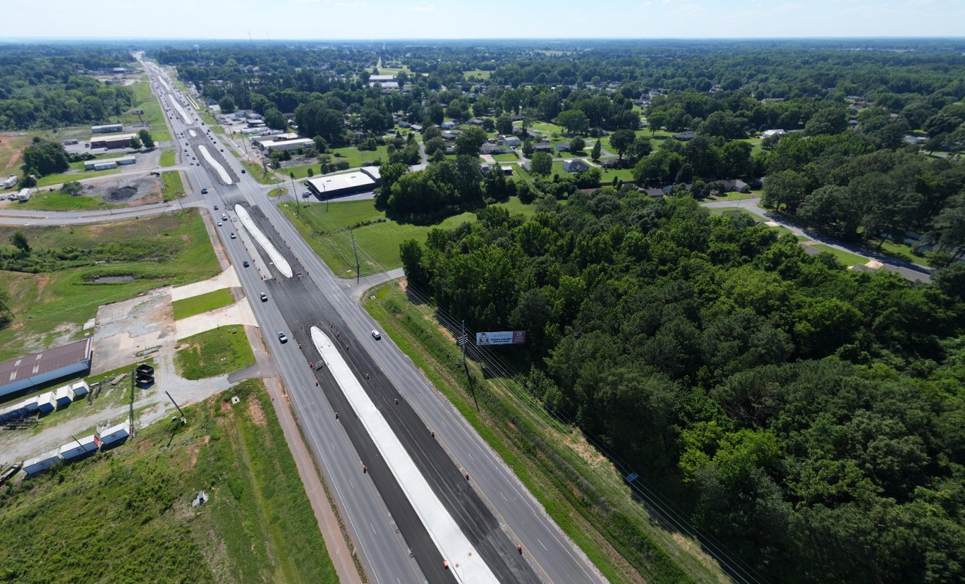 An aerial view of US-72/Florence Boulevard