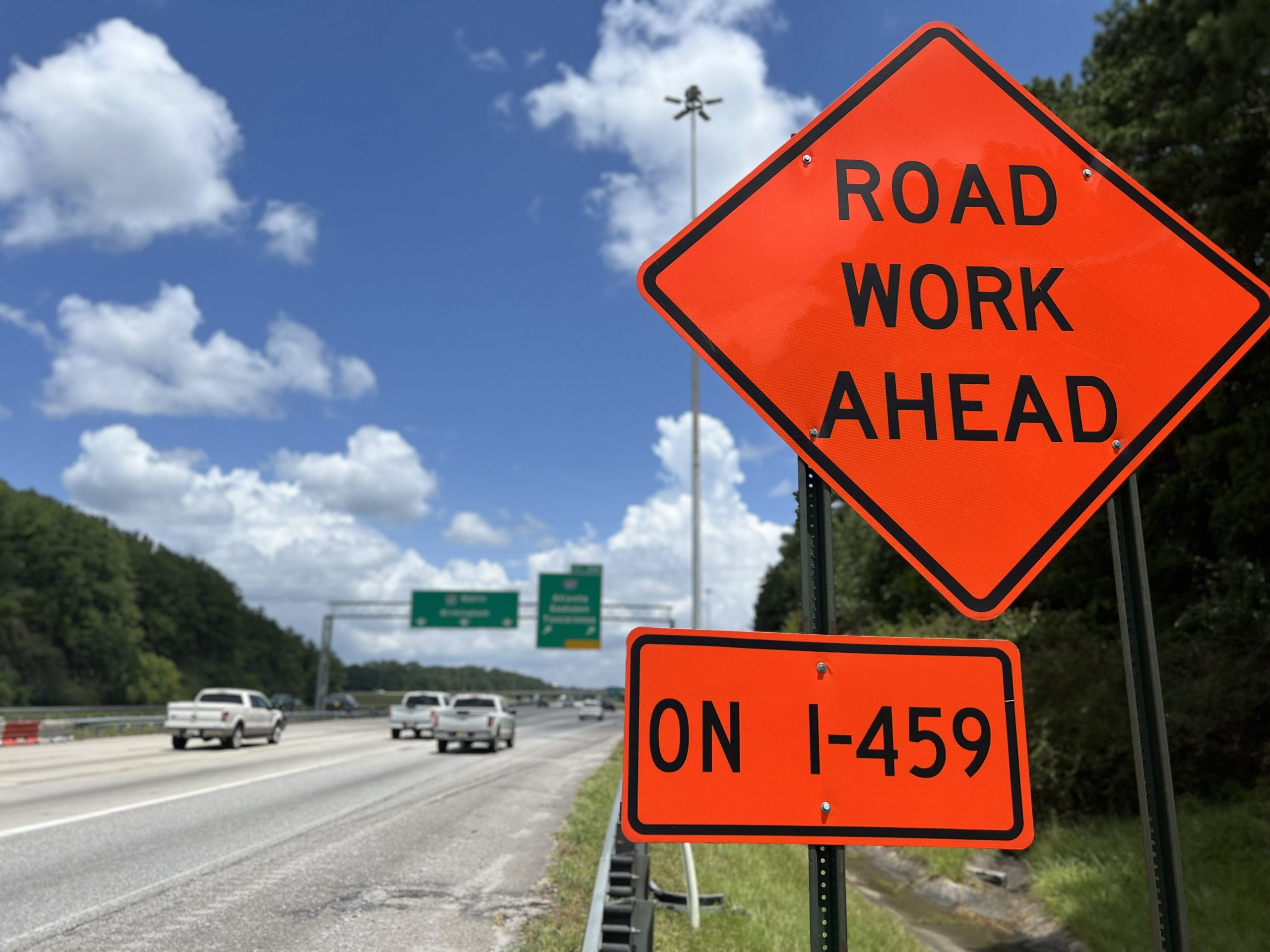 ALDOT is resurfacing heavily traveled section of I-459 in Hoover.