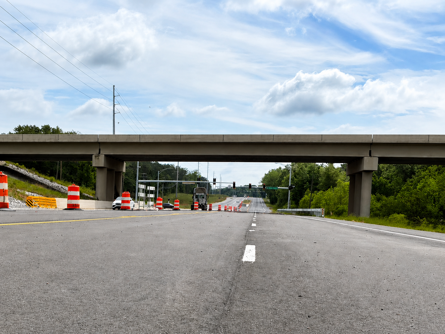 US-11 project in Vance with new lanes